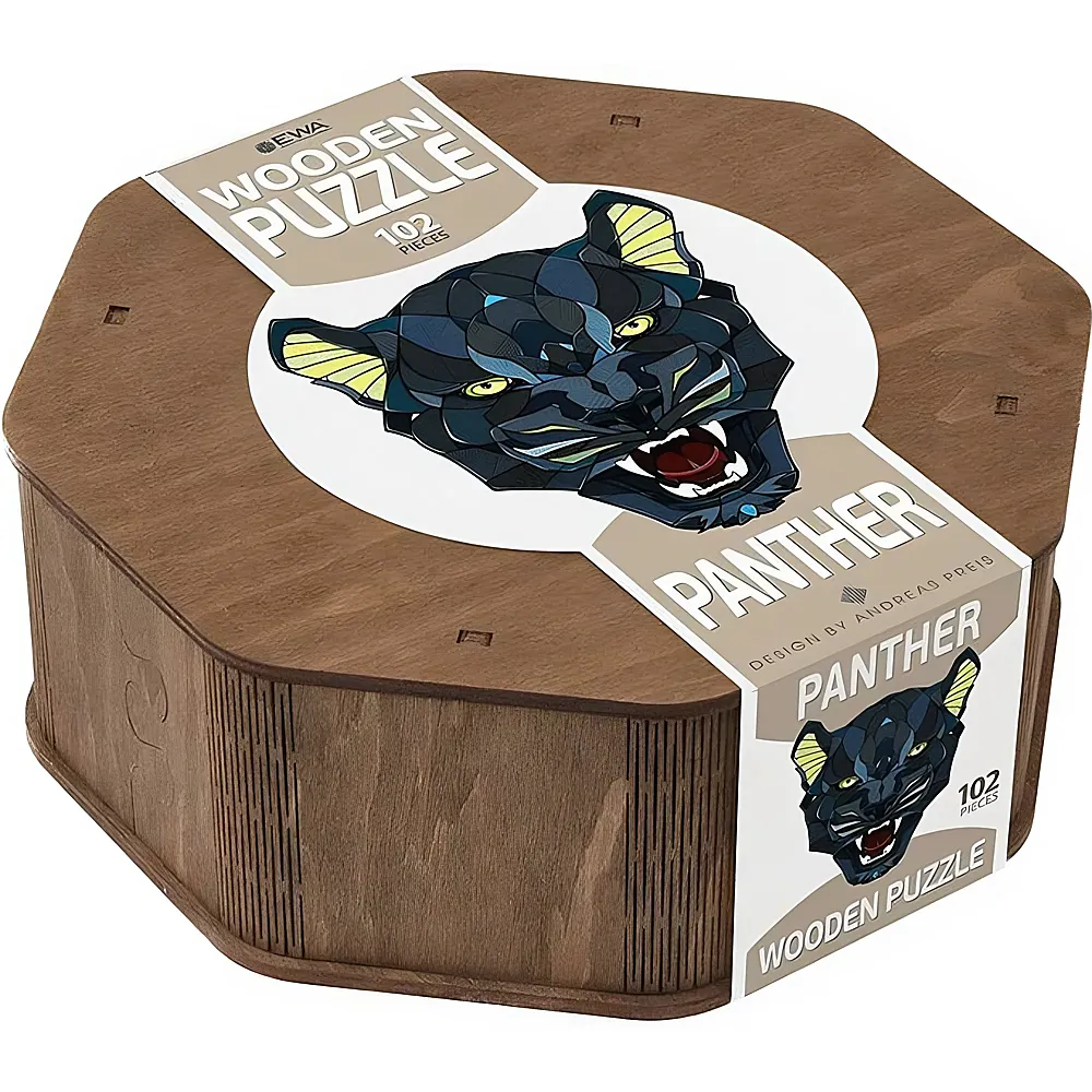 Eco Wood Art Puzzle Panther 102Teile