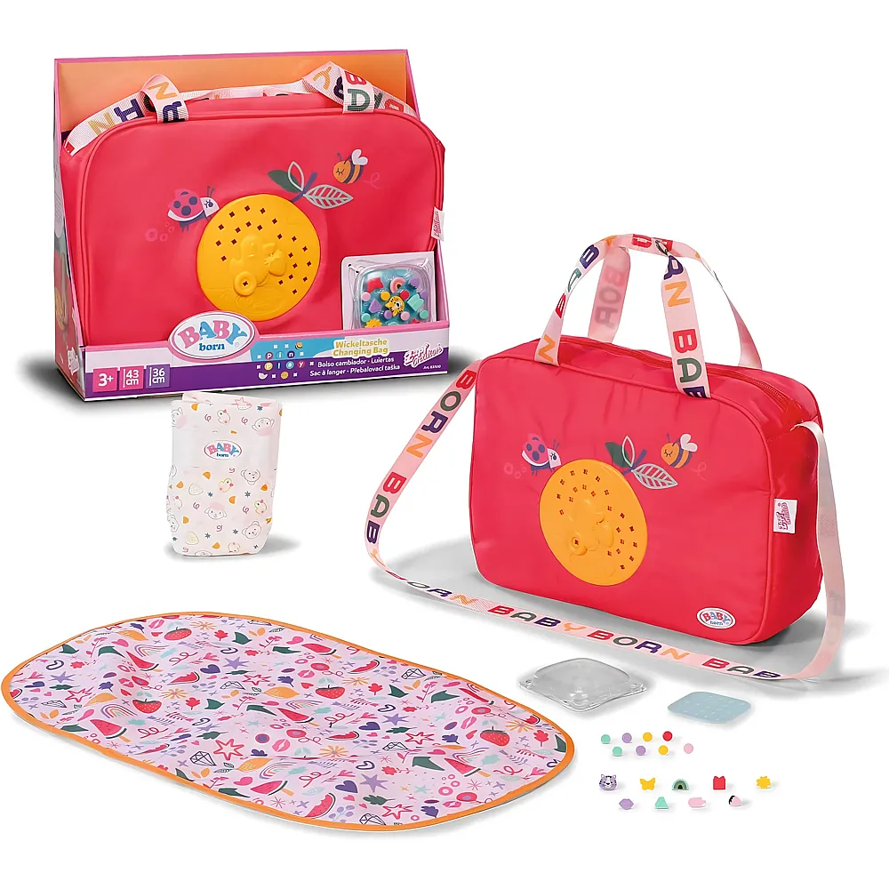 Zapf Creation Baby Born Pinplay Wickeltasche