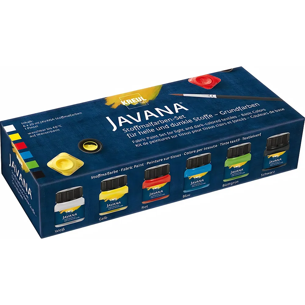 Kreul Javana Stoffmalfarben Set Grundfarb
