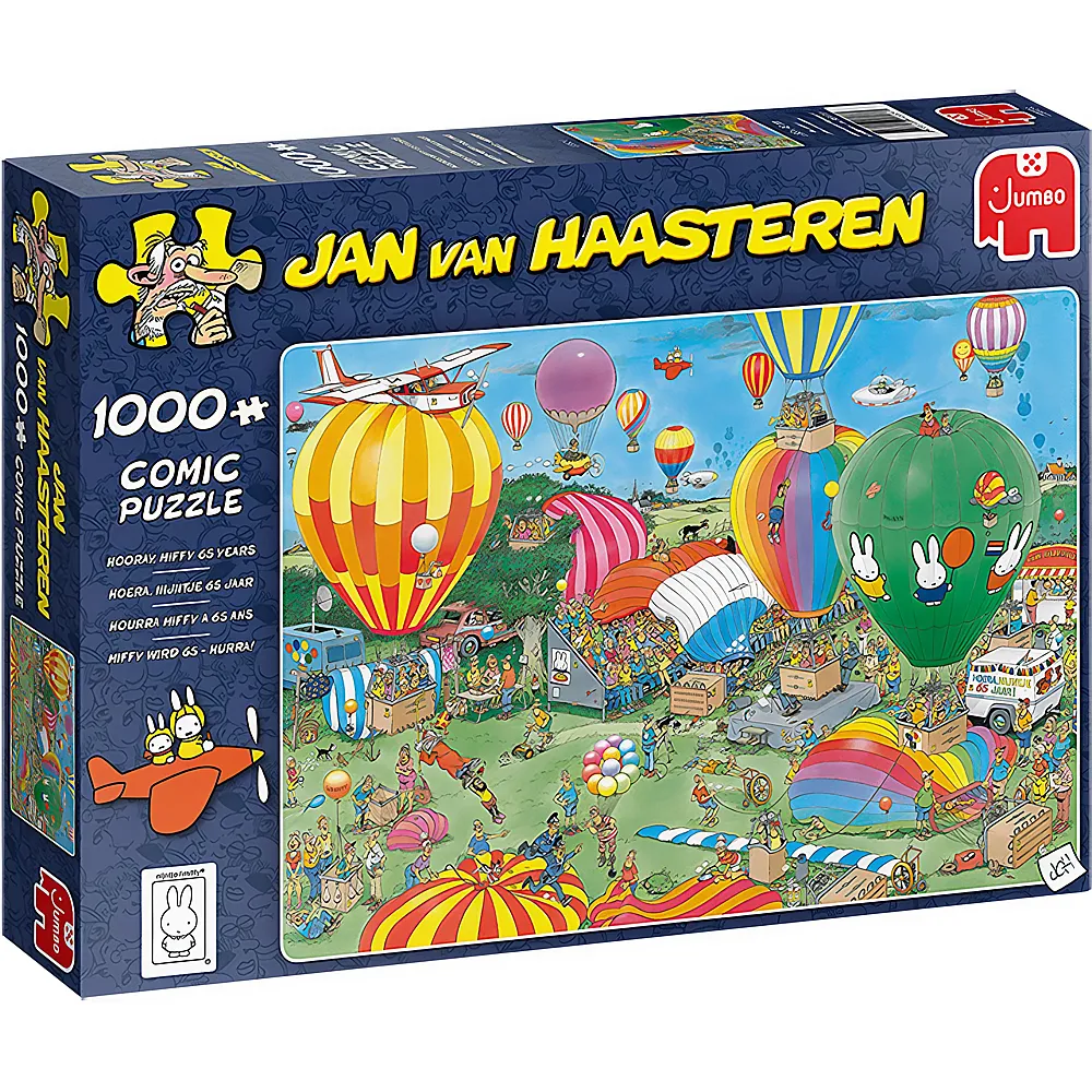Jumbo Puzzle Jan van Haasteren Miffy wird 65  hurra 1000Teile