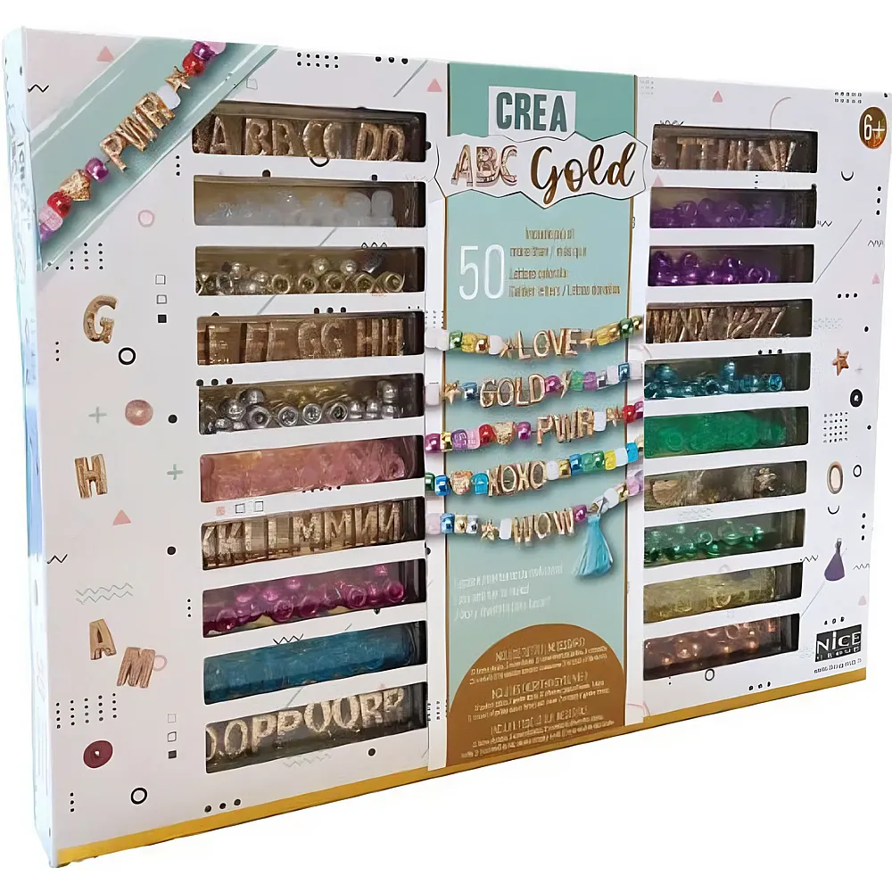 Nice Group Perlen-Set ABC Precious gold