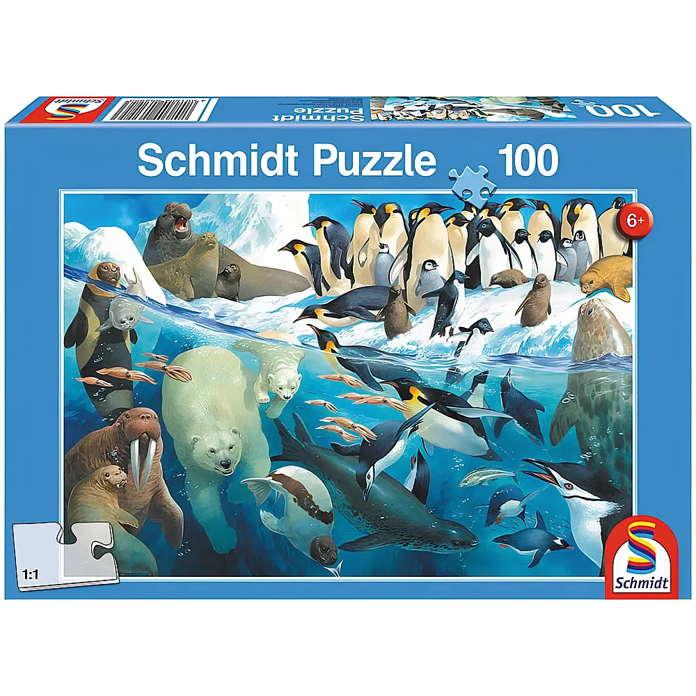Schmidt Puzzle Tiere am Polarkreis 100Teile