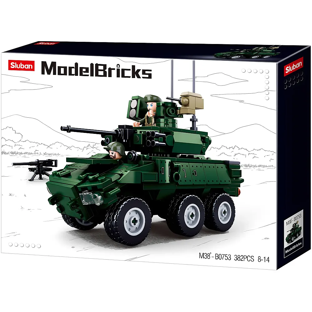 Sluban ModelBricks Panzerfahrzeug - 384 Teile