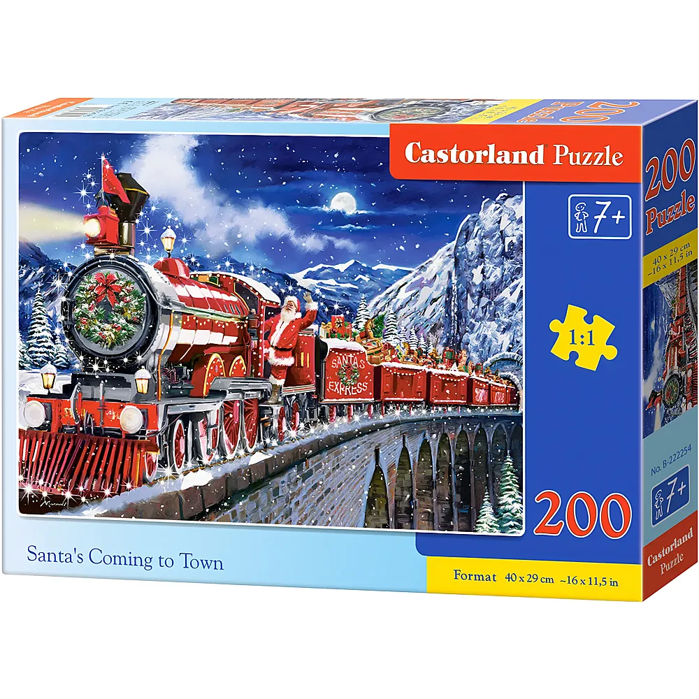 Castorland Puzzle Santas Coming to Town 200Teile
