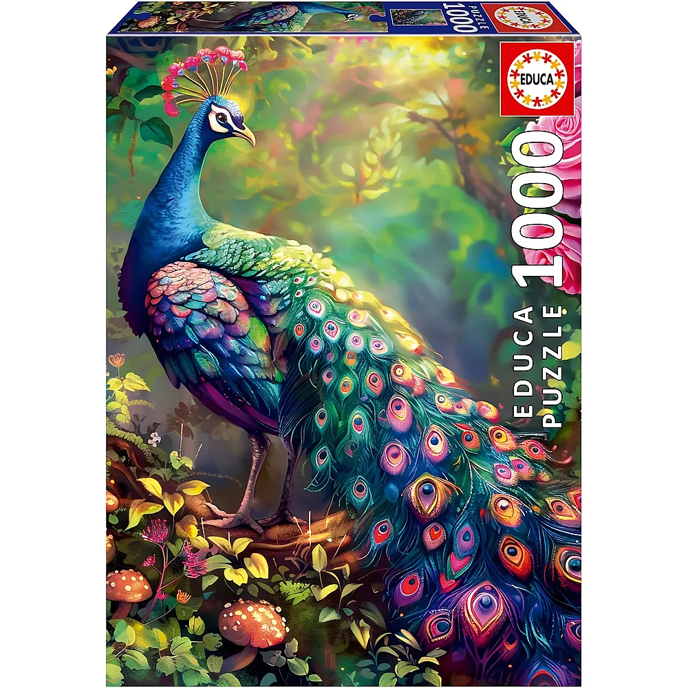 Educa Puzzle Pfauengarten - 1000 Teile