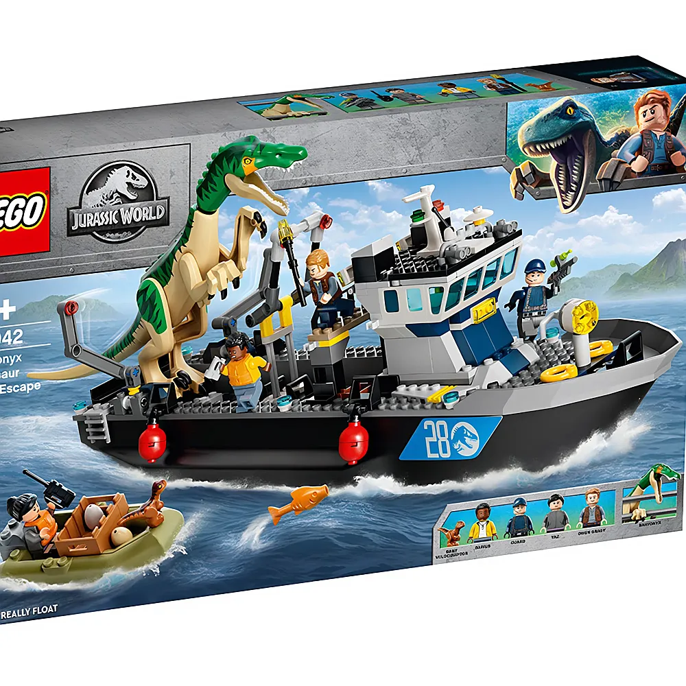 LEGO Jurassic World Flucht des Baryonyx 76942