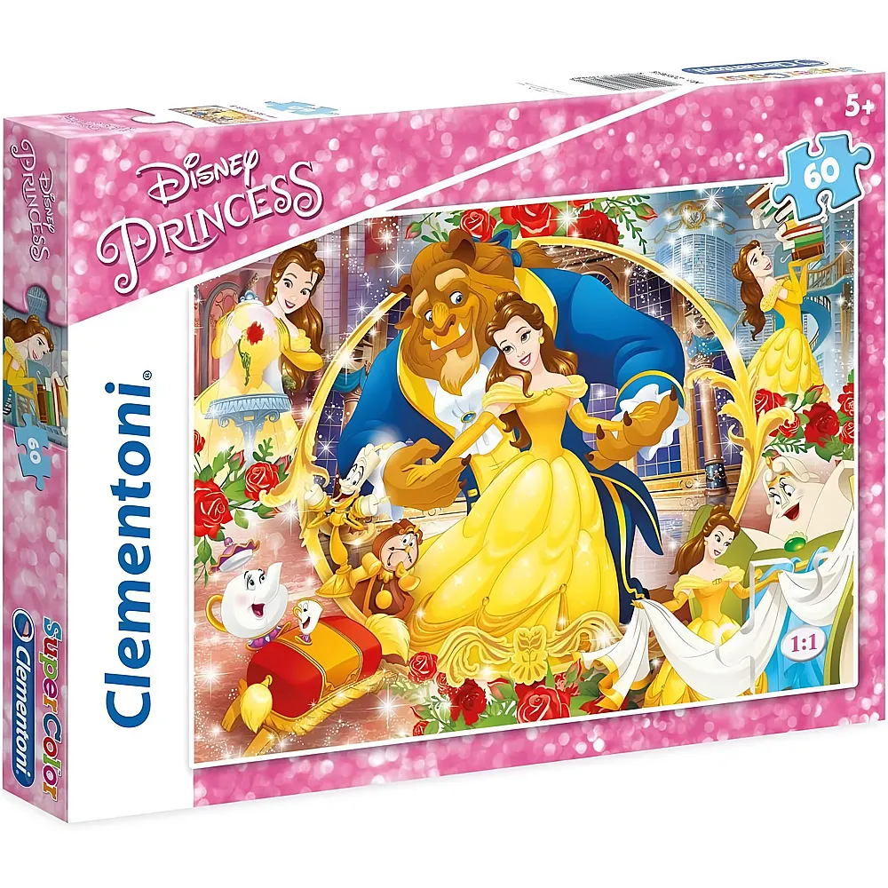 Clementoni Puzzle Disney Princess Die Sch�ne und das Biest - 60 Teile