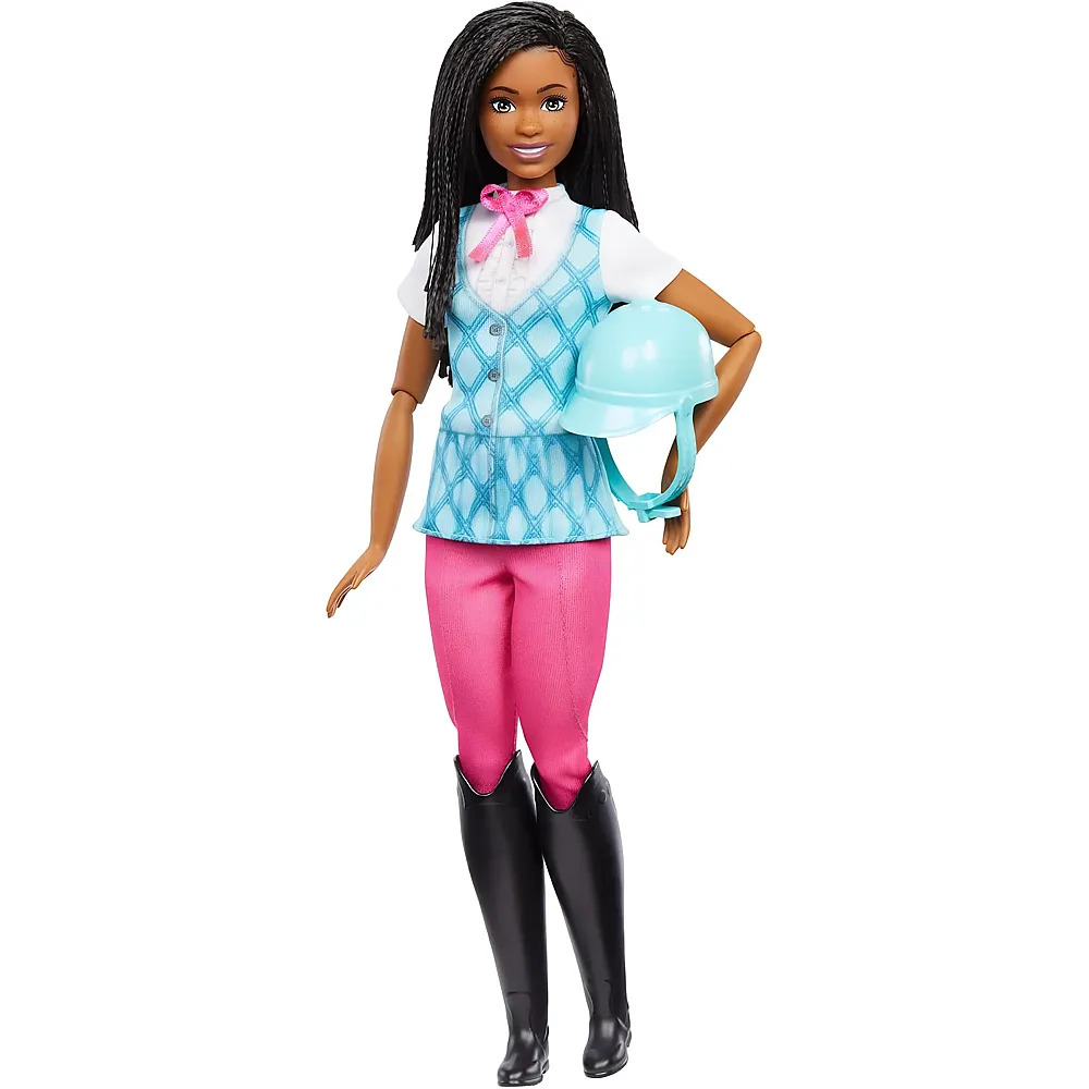 Barbie Reiterin Brooklyn mit Helm