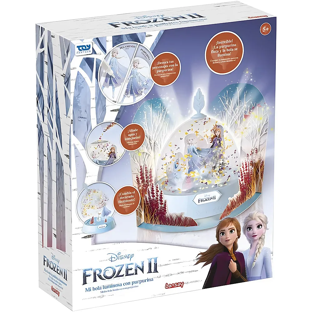Lansay Reine Des Neiges 2 MA Boule A Paillettes Lumineuse FR
