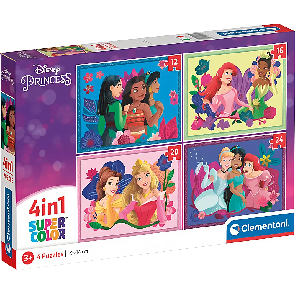 Clementoni Puzzle Princess 4in1 12,16,20,24