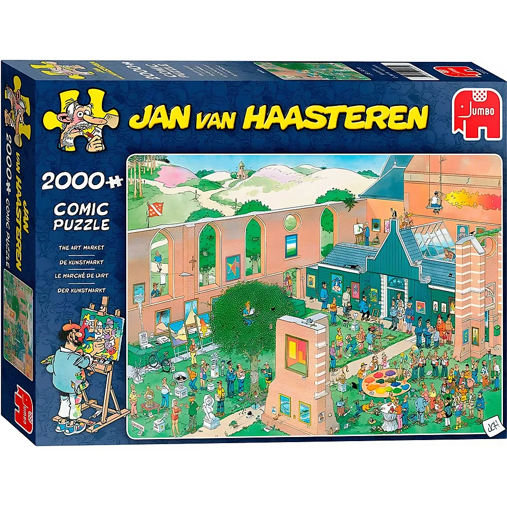 Jumbo Puzzle Jan van Haasteren Der Kunstmarkt - 2000 Teile
