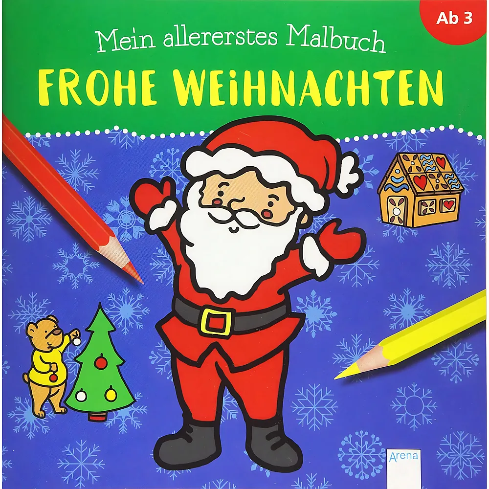 Arena Mein allererstes Malbuch - Frohe Weihnachten - Deutsch
