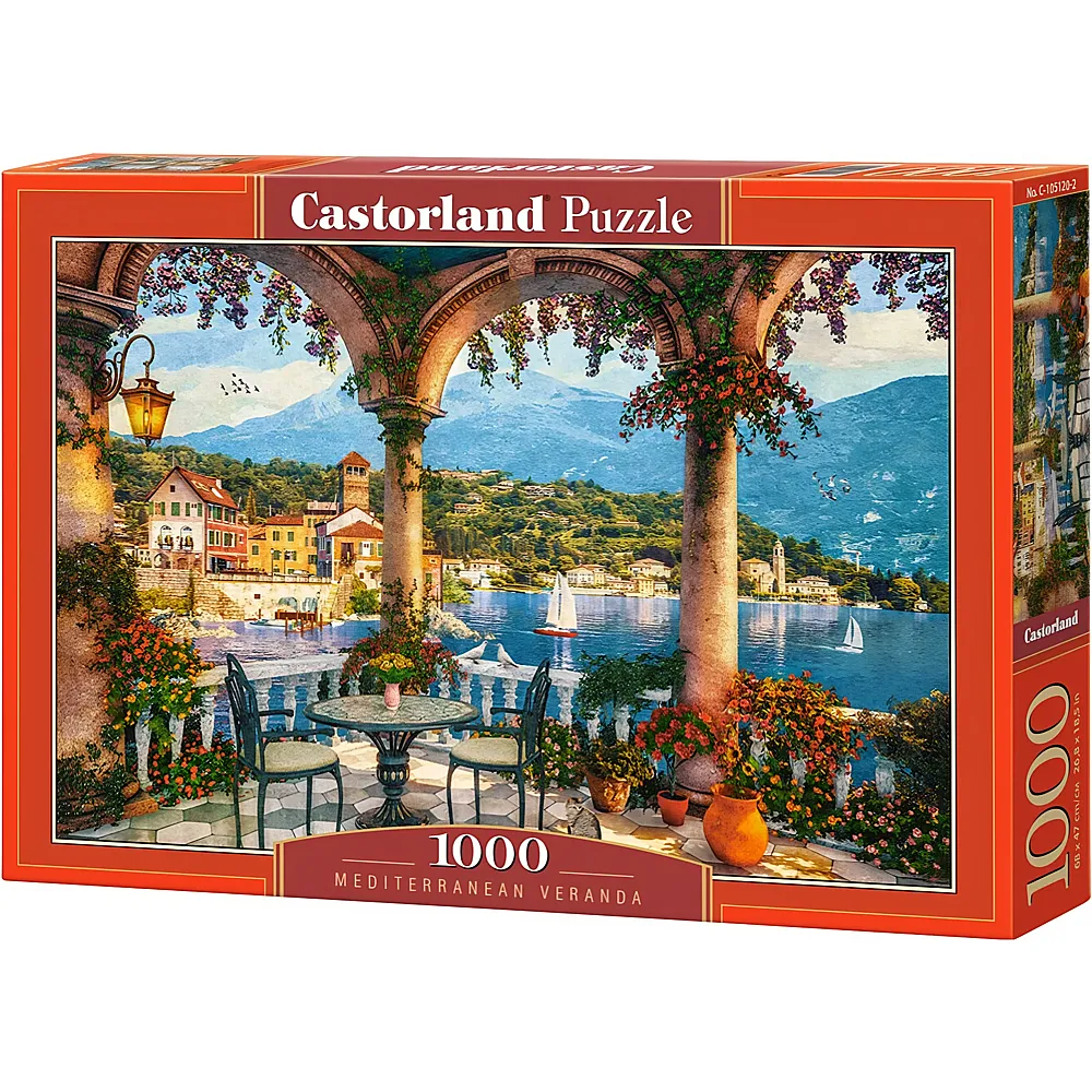Castorland Puzzle Veranda am Mittelmeer 1000Teile