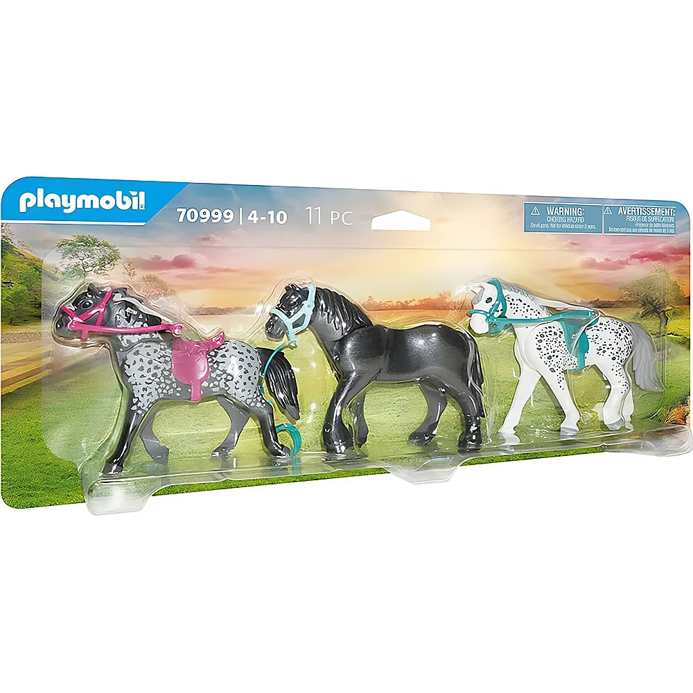 PLAYMOBIL Country Friese, Knabstrupper & Andalusier 70999