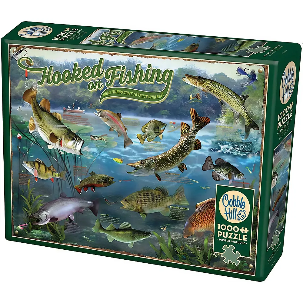 Cobble Hill Puzzle Hooked on Fishing 1000Teile