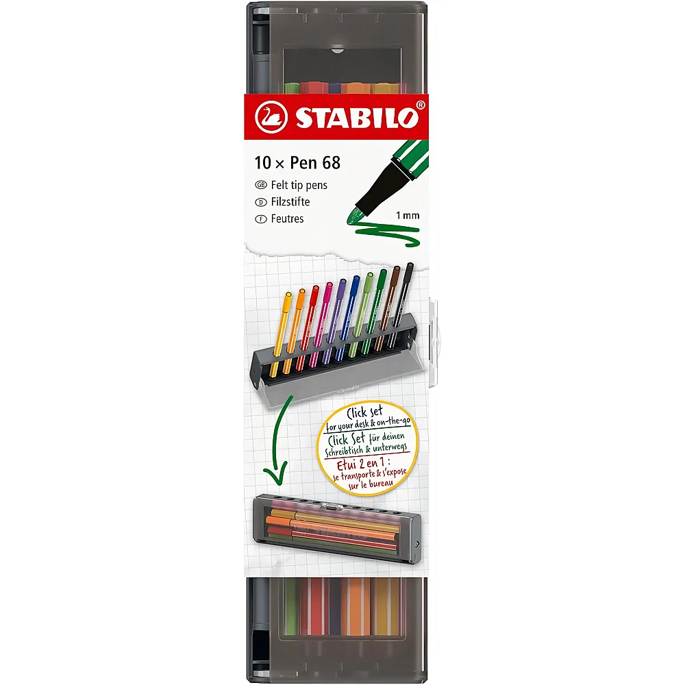 Stabilo Pen 68 10er Klicketui