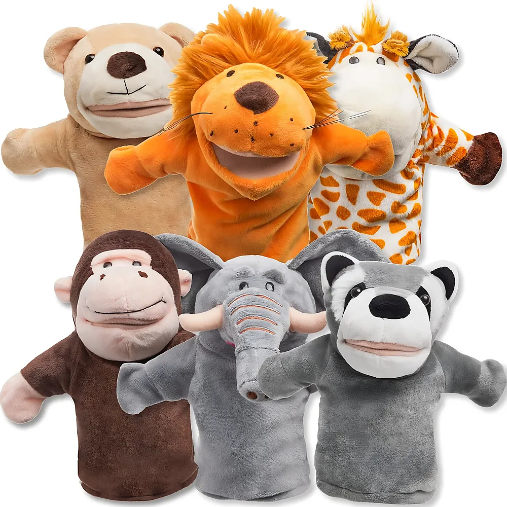 Joyin Handpuppen Zootiere - 6 Teile