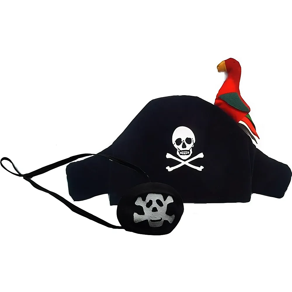BestSaller Piraten-Hut mit Papagei