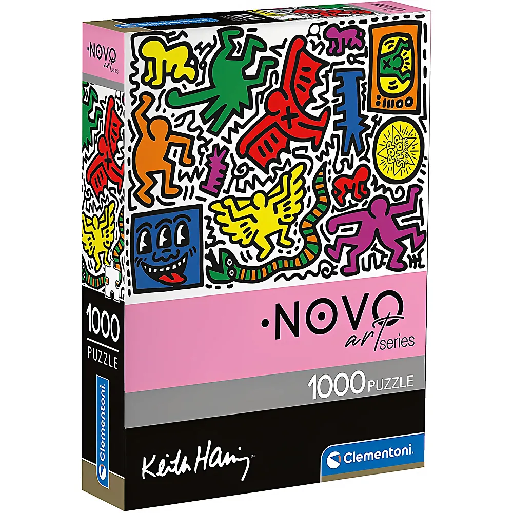 Clementoni Puzzle Novo Art Series Keith Haring 1 1000Teile | Puzzle 1000 Teile