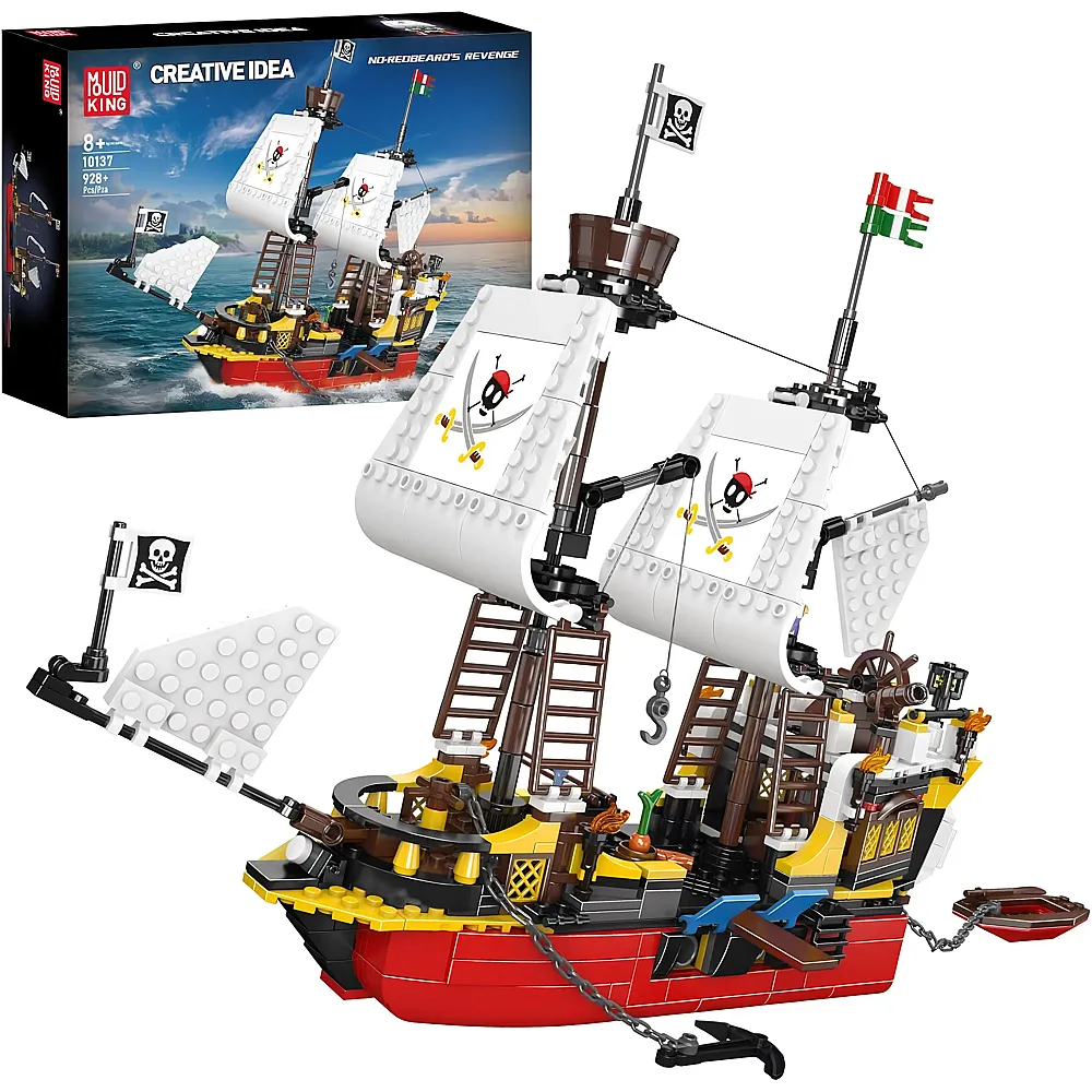 Mould King Creative Idea Piratenschiff 10137 - Klemmbausteine
