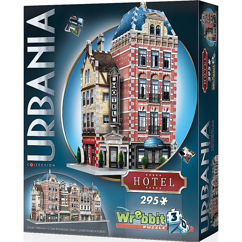 Wrebbit Puzzle Urbania Collection 3D Hotel 295Teile