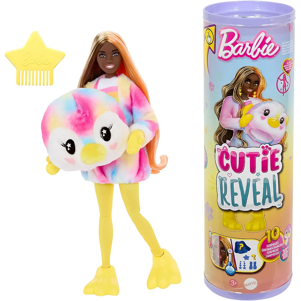 Barbie Cutie Reveal Batik-Pinguin-Pl�schkost�m und 10 �berraschungen