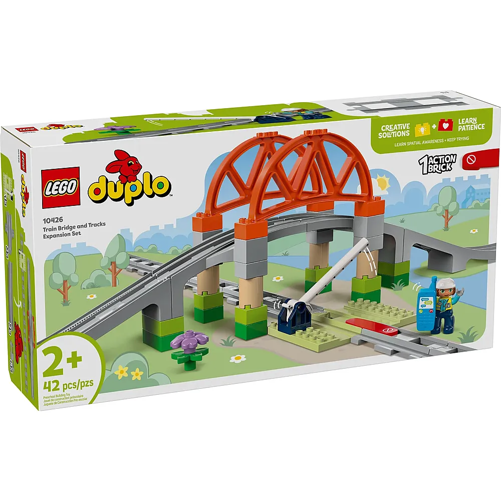 LEGO DUPLO Eisenbahnbr�cke und Schienen  Erweiterungsset 10426