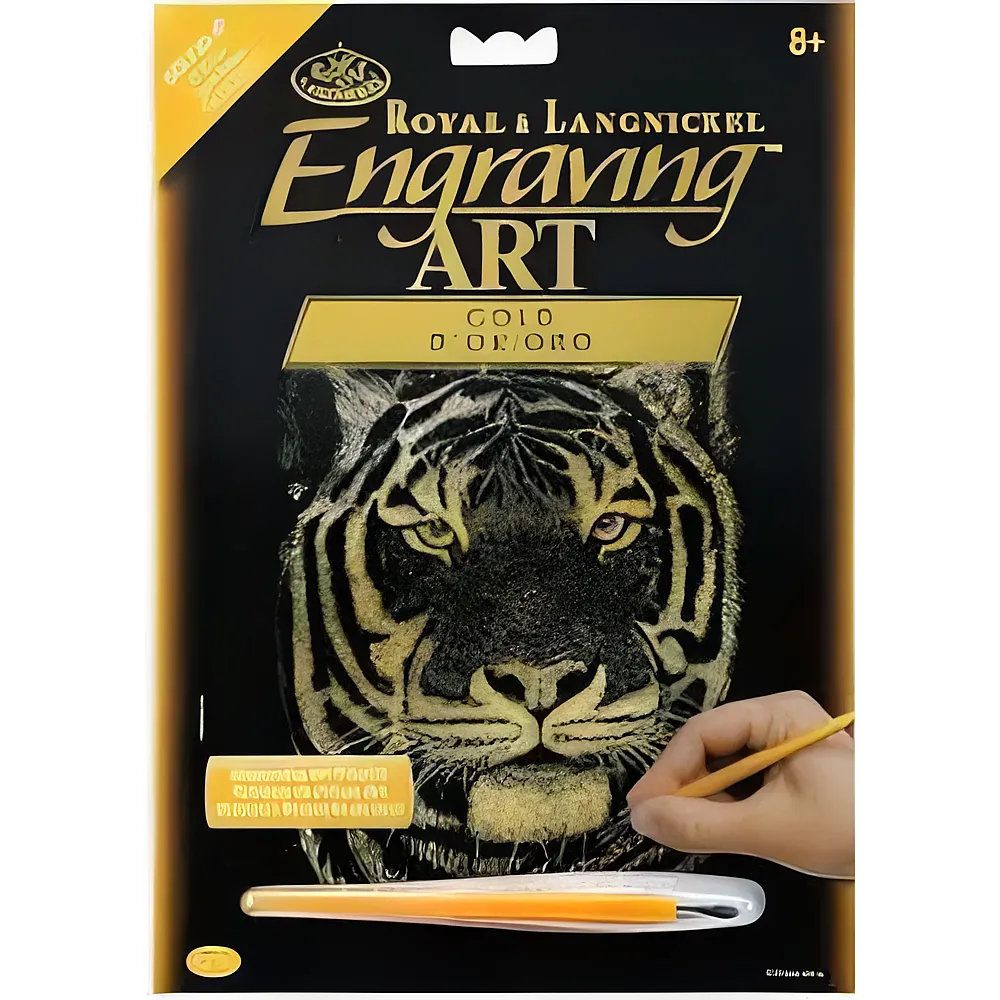 Royal & Langnickel R&l Gravures D'art Std OR Tigre DU Bengale 21.3x29.5cm