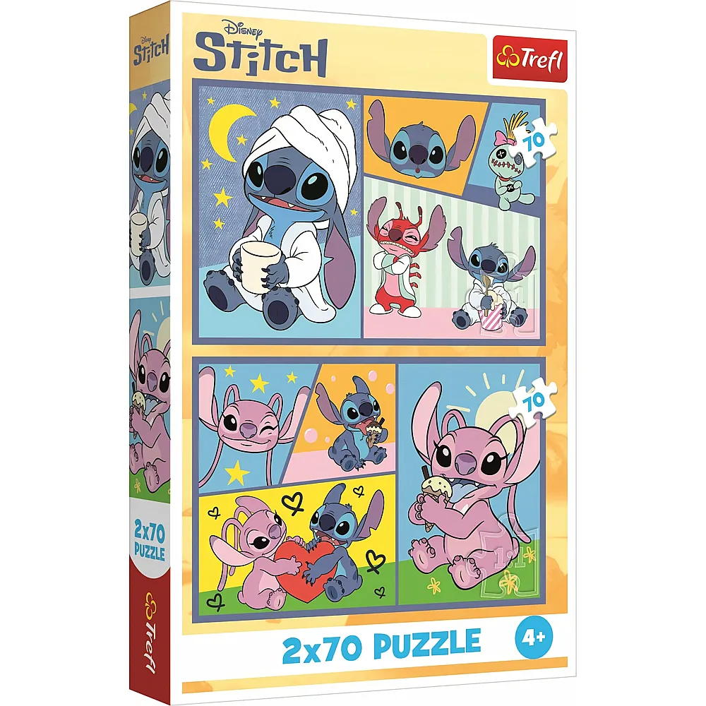 Trefl Puzzle Lilo & Stitch Mit dem Stich kommt keine Langeweile auf 70Teile