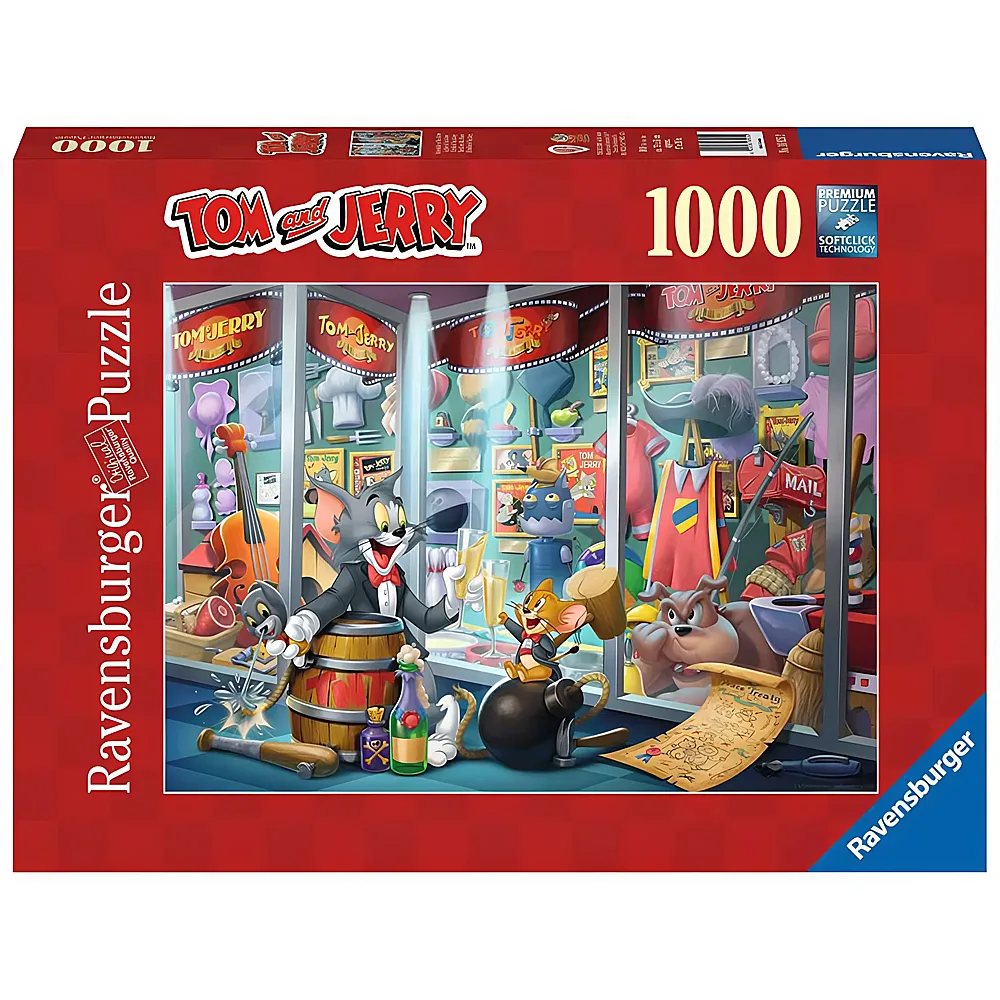Ravensburger Puzzle Ruhmeshalle von Tom & Jerry 1000Teile