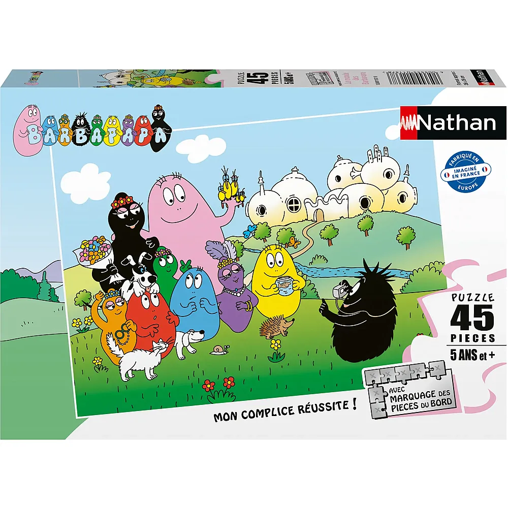 Nathan Puzzle Die Welt der Barbapapas - 45 Teile