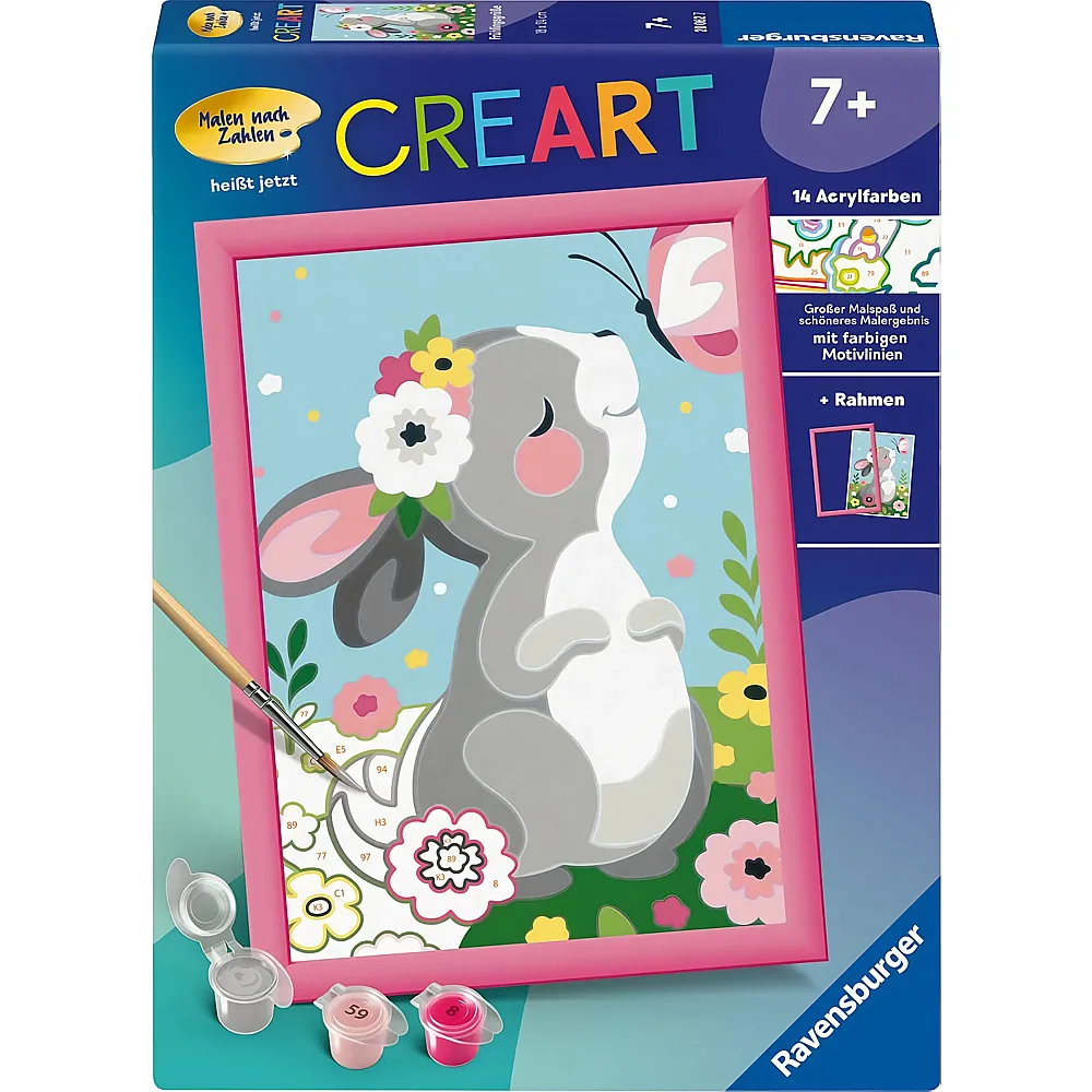 Ravensburger CreArt Farbige Motivlinien Fr�hlingsgr�sse