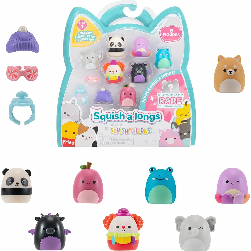 Jazwares Squish-a-longs 8-Pack ass.