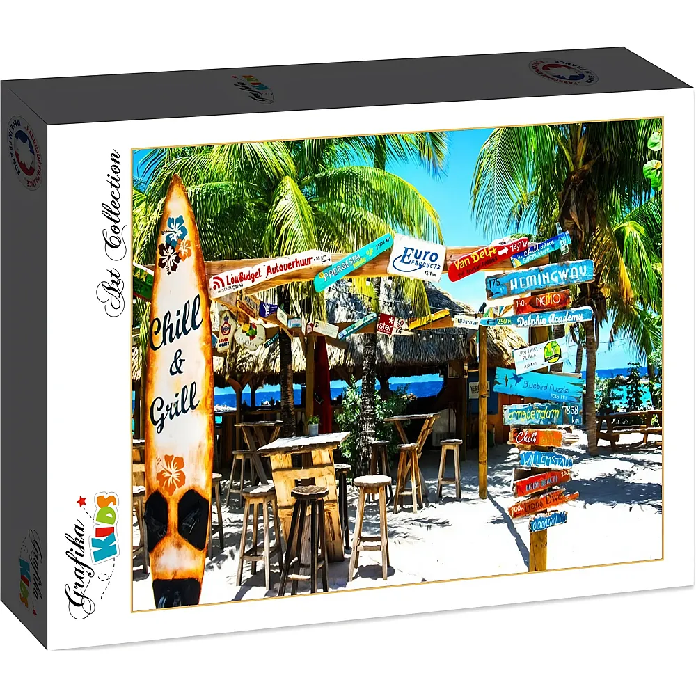 Grafika Puzzle Art Collection Grafika Kids Willemstad Beach, Curaao - 12 Teile