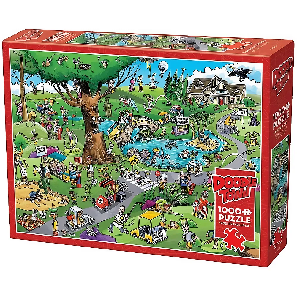 Cobble Hill Puzzle DoodleTown - Verr�ckter Golfplatz 1000Teile