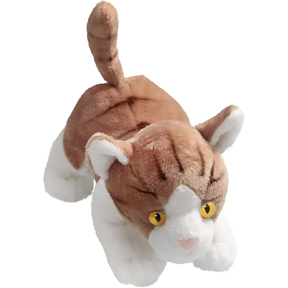 Carl Dick Katze schleichend Hellbraun - 18 cm - Katzen Pl�sch