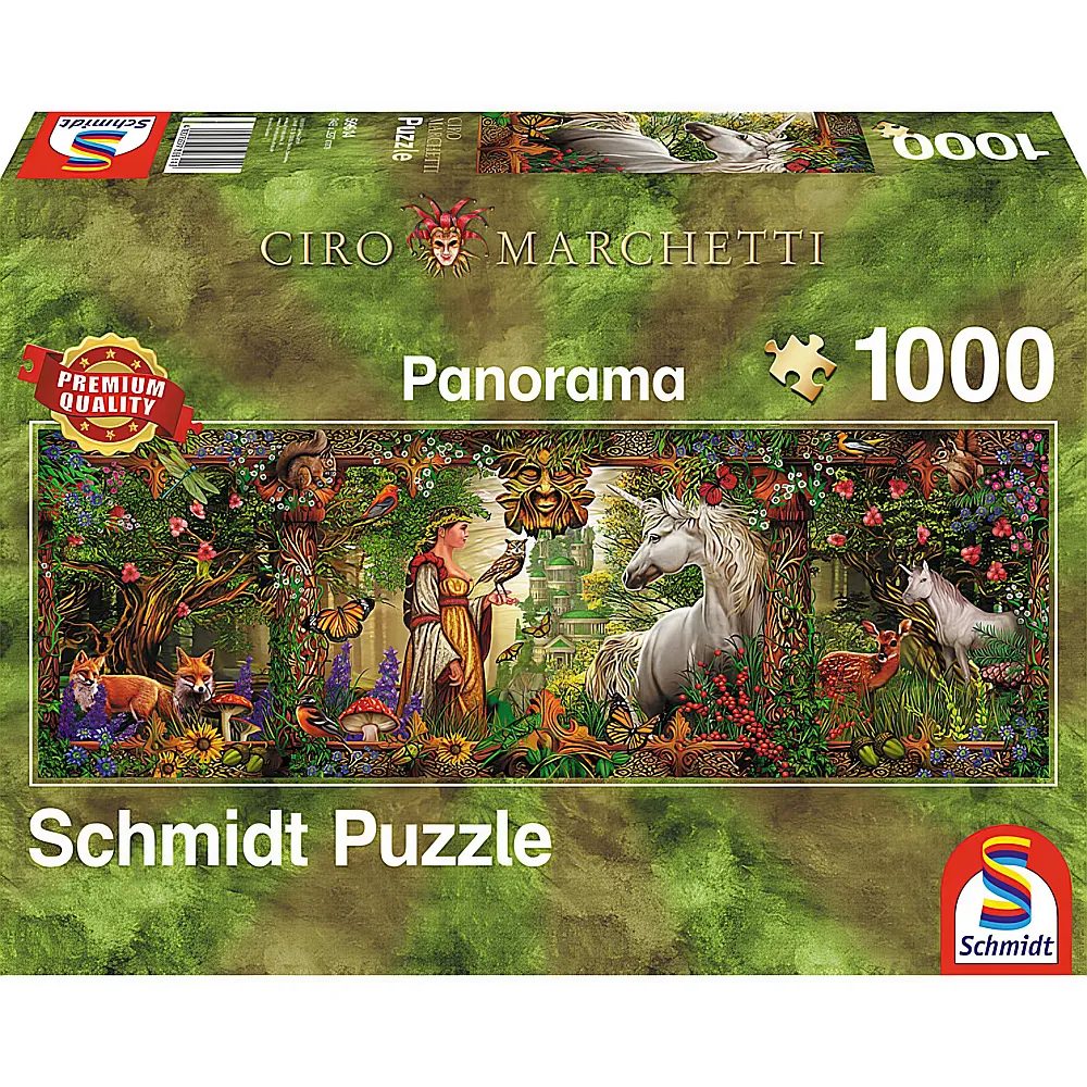 Schmidt Puzzle Panorama Ciro Marchetti Mrchenwald 1000Teile