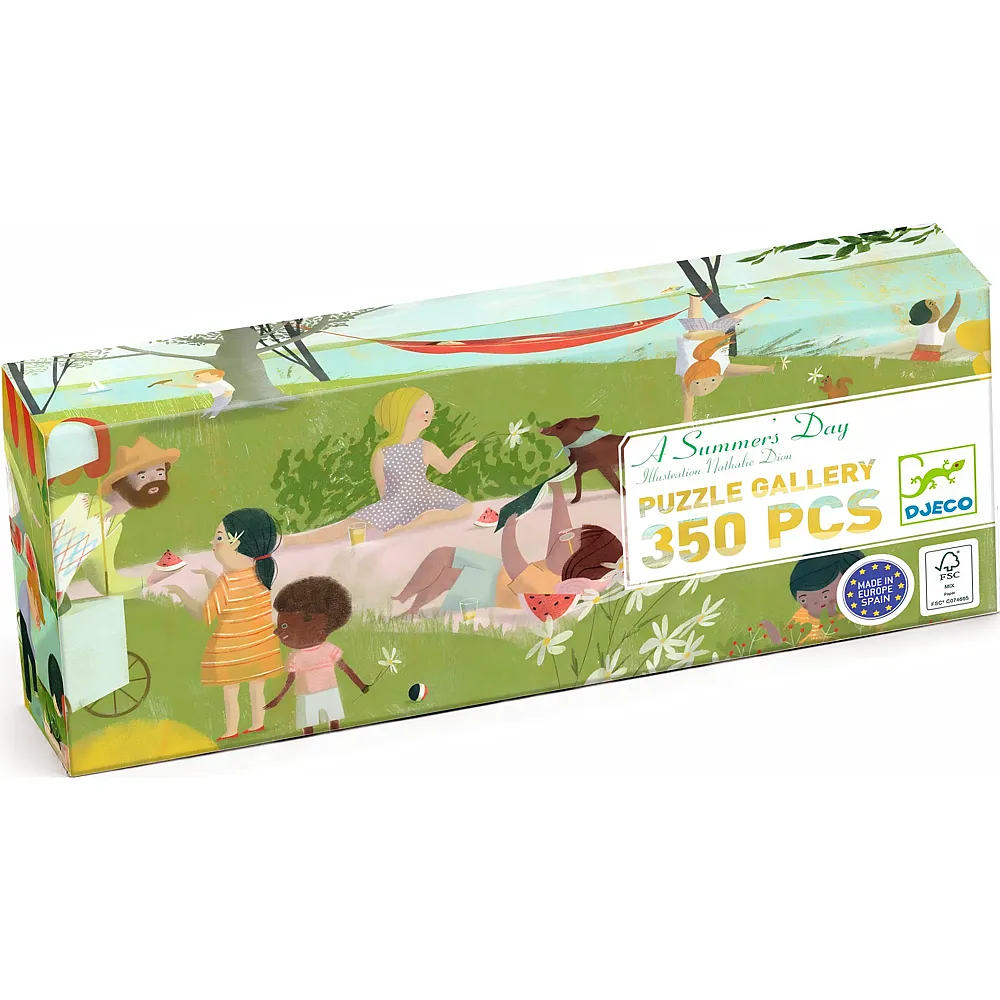 Djeco Puzzle Gallery A Summers Day 350 Teile