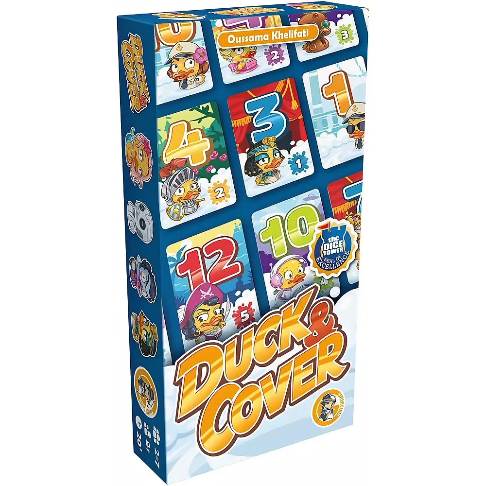 Captain Games Duck & Cover, Familienspiel, 2-7 Spieler, ab 8+ Jahren, 20 Minuten, Deutsch