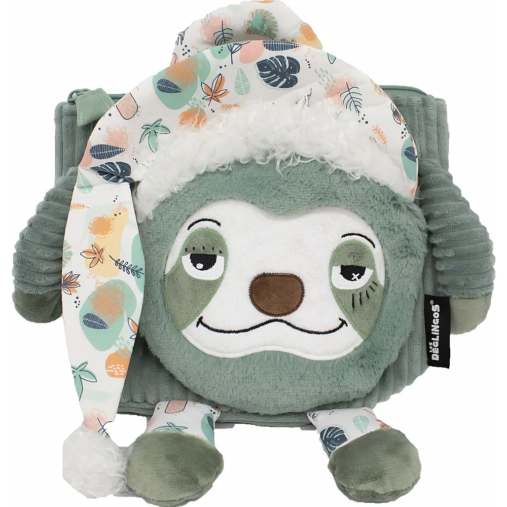Les D�glingos Corduroy Backpack Chillos The Sloth 34cm