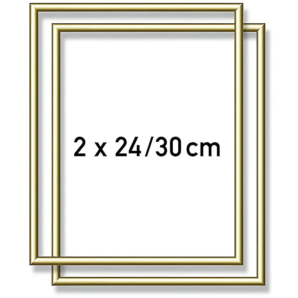 Schipper Malen nach Zahlen 2 x Alurahmen Gold 24x30cm