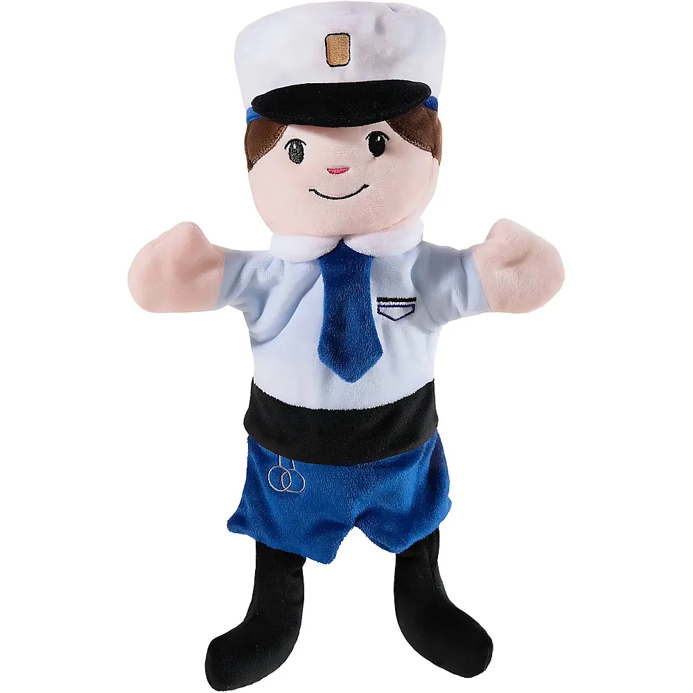 meinspielzeug - Heunec Handspielpuppe Polizist - 24 cm | Handpuppen