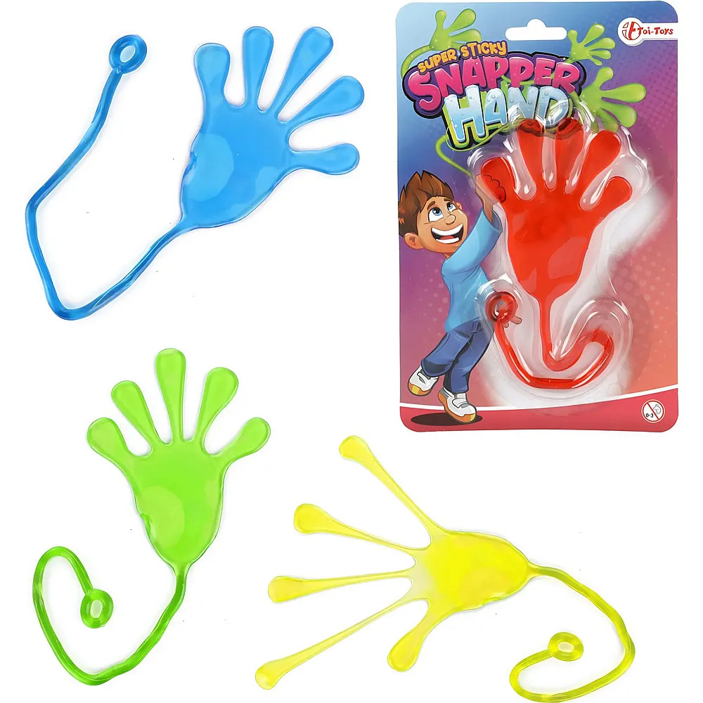Toi-Toys Farbige klebrige Hand
