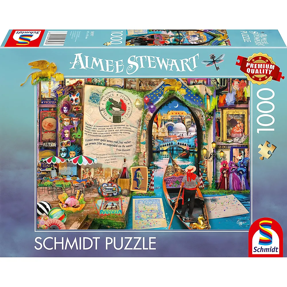 Schmidt Puzzle Aimee Stewart Souvenir, Erinnerungen an Venedig 1000Teile