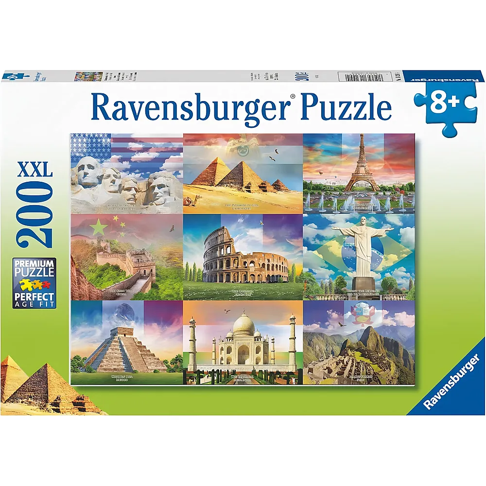 meinspielzeug - Ravensburger Puzzle Monuments of the World 200Teile | Puzzle 105-300 Teile
