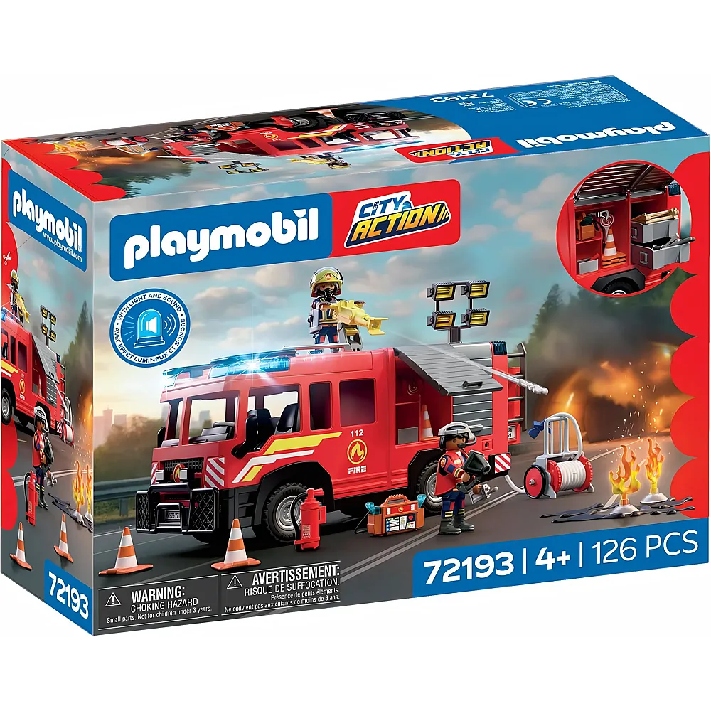 PLAYMOBIL City Action Feuerwehr-R�stfahrzeug 72193