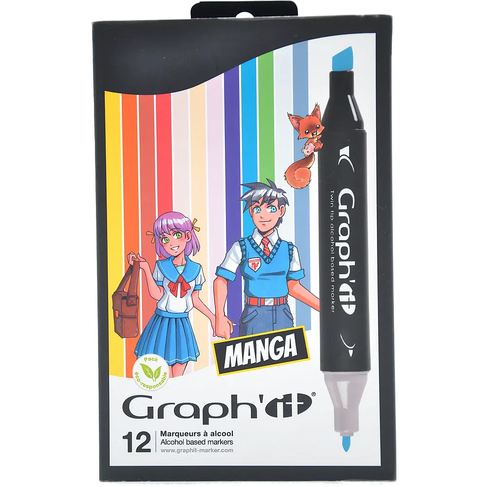 Graph'it Set 12 Marqueurs Manga