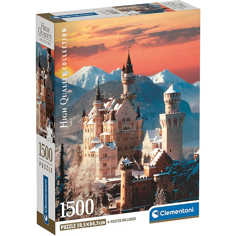 Clementoni Puzzle High Quality Collection Schloss Neuschwanstein 1500Teile