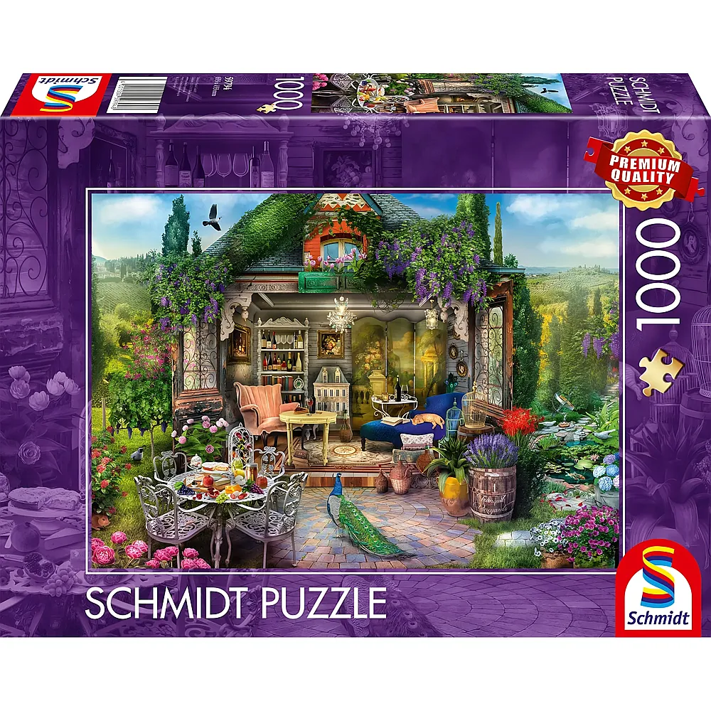 Schmidt Puzzle Gartenhausgl�ck in den Weinbergen - 1000 Teile