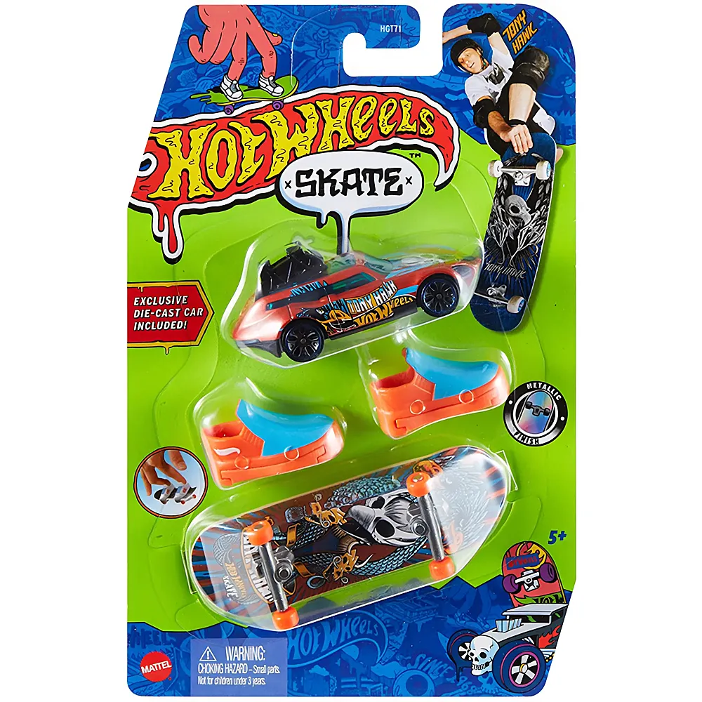 Mattel Tony Hawk Skateboard & Auto 6 | Spielzeugauto